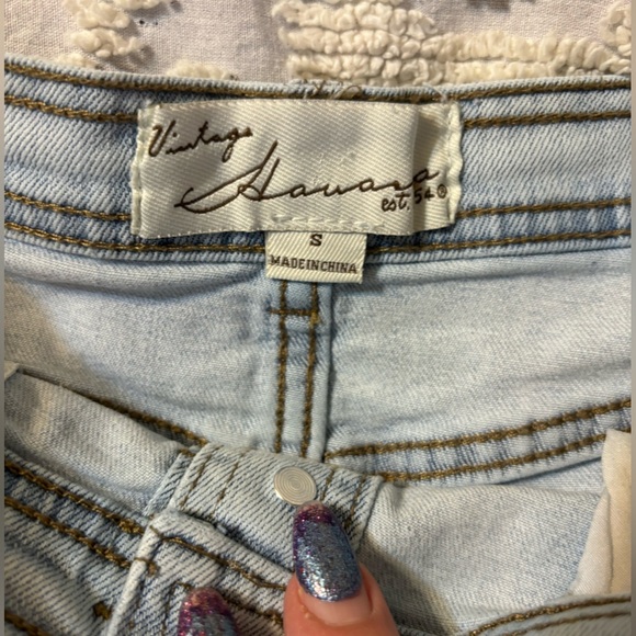 Distressed Denim Skirt from Vintage Havana Size Small - Picture 4 of 8